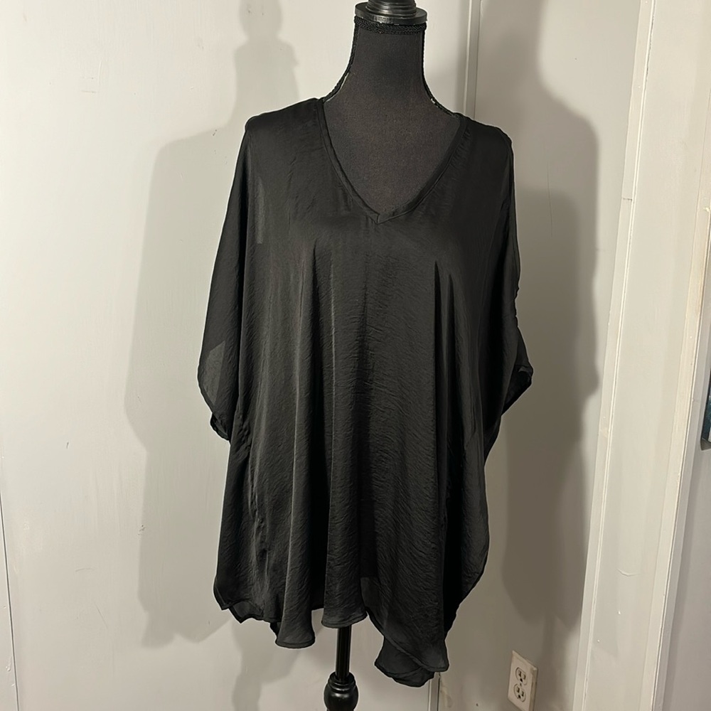 Women's Show Me Your MuMu Cold Shoulder Black  Kaftan Top, SMALL~ NWOT